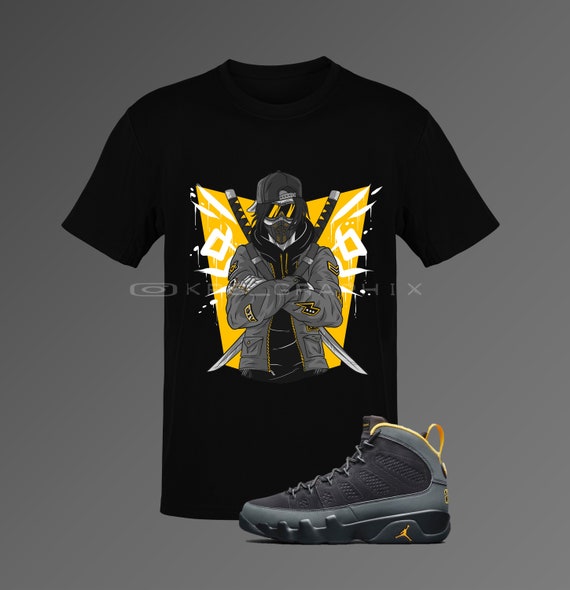 black and university gold 9s