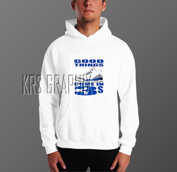 jordan 3 true blue hoodie