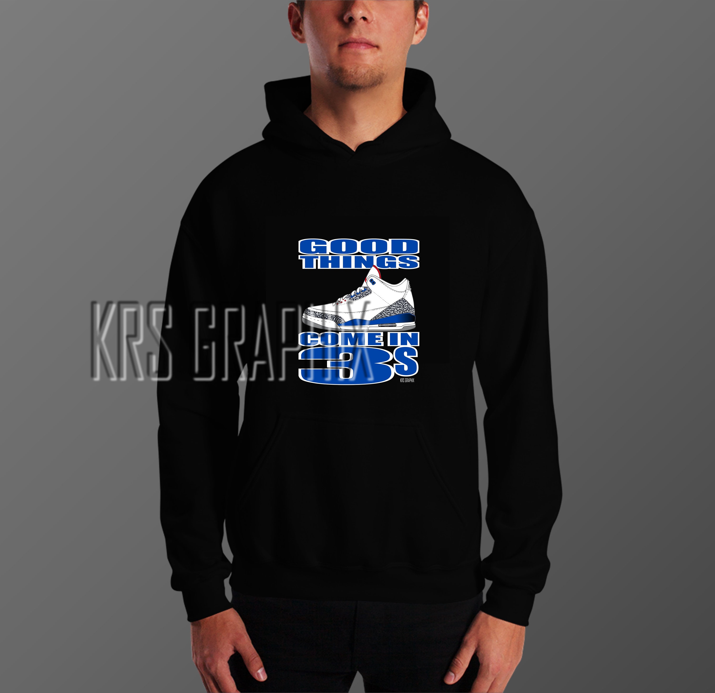jordan 3 true blue hoodie