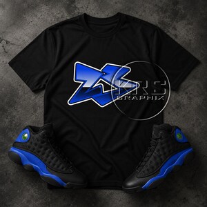 Shirt Match Jordan 13 Hyper blue - Hyper blue 13s -Shirt '23'