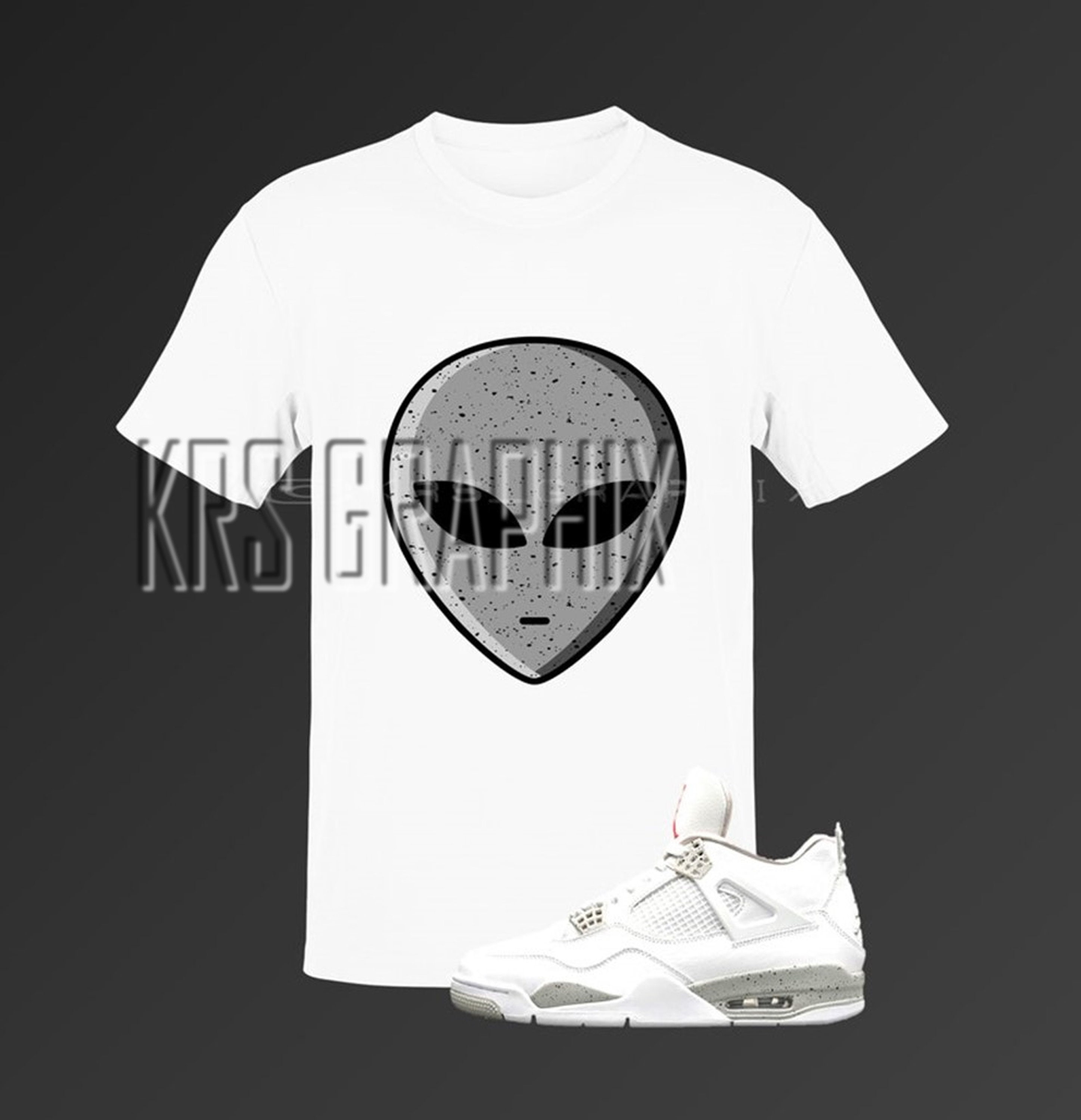 Shirt Match Jordan 4 White Oreo White 