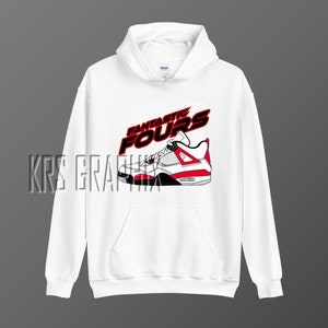 Hoodie To Match Jordan 4 Red Cement - Fantastic Fours