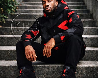 Reverse Infrared 6 Hoodie, Jordan 6 Reverse Infrared Match Hoodie, Black Red Streetwear Hoodie, Sneaker Match Hoodie