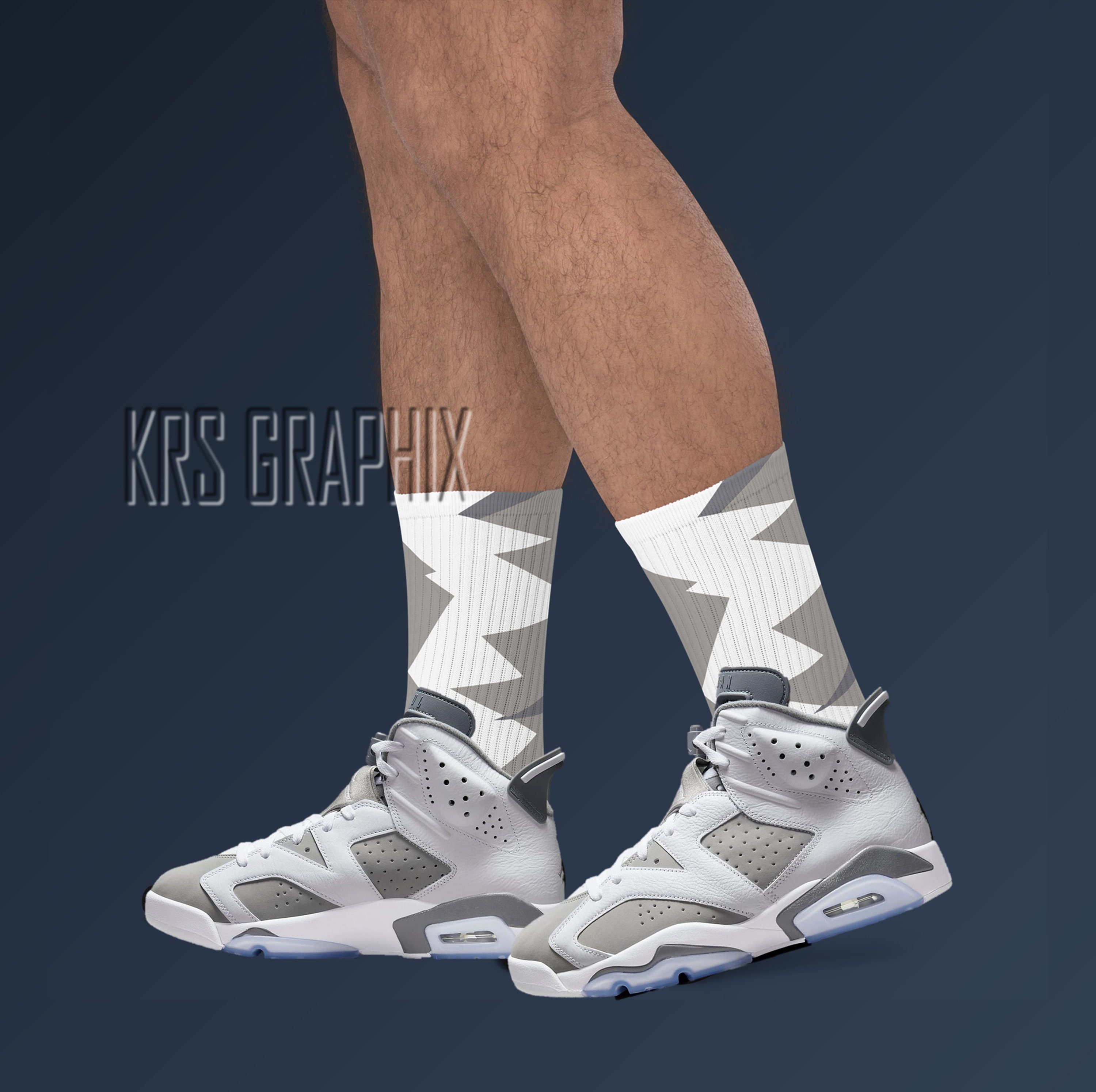 cool grey jordan socks