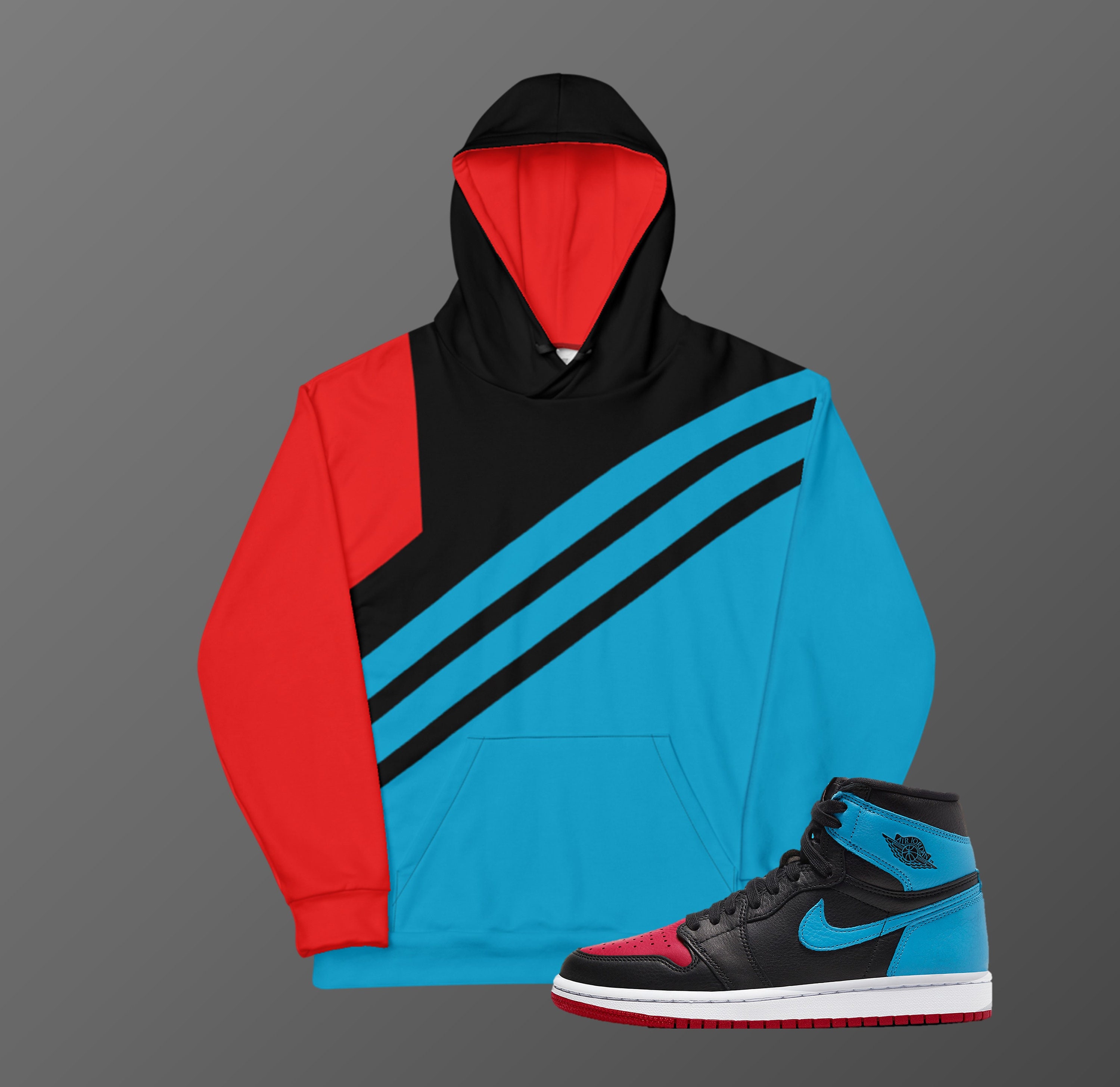 jordan 1 unc to chi hoodie
