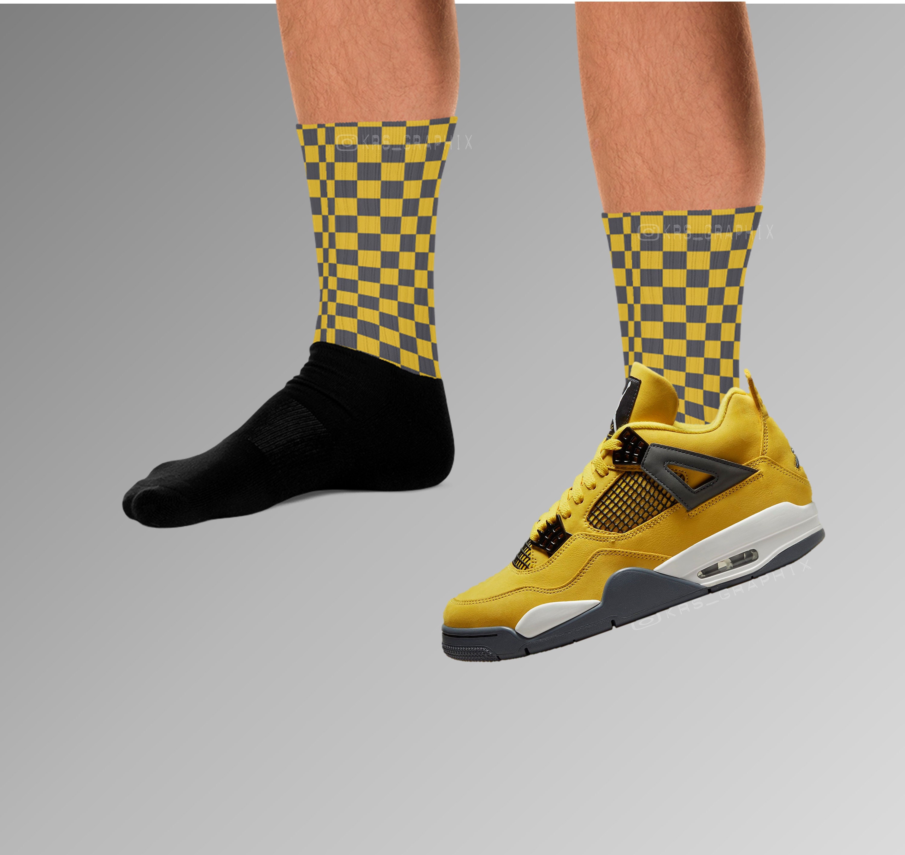 jordan 4 lightning socks