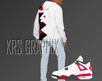 Zip Hoodie To Match Jordan Red Cement Jagged
