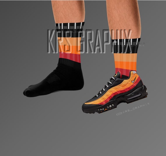 Socks Match Air Max 95 Raygun Air Max 95 Socks Etsy