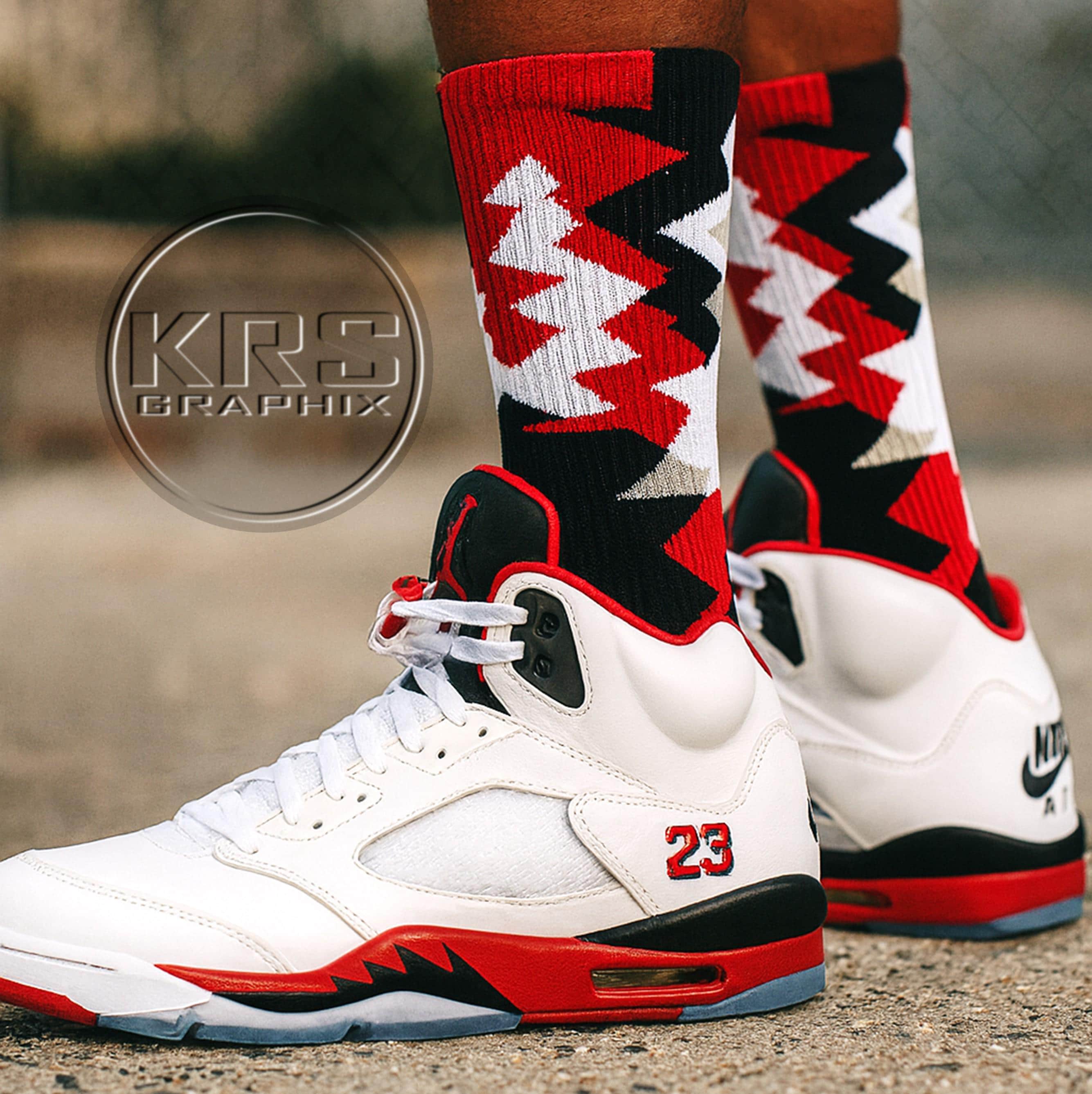 On Feet Jordan Red White And Black Nike Air Jordan Low Fire Red