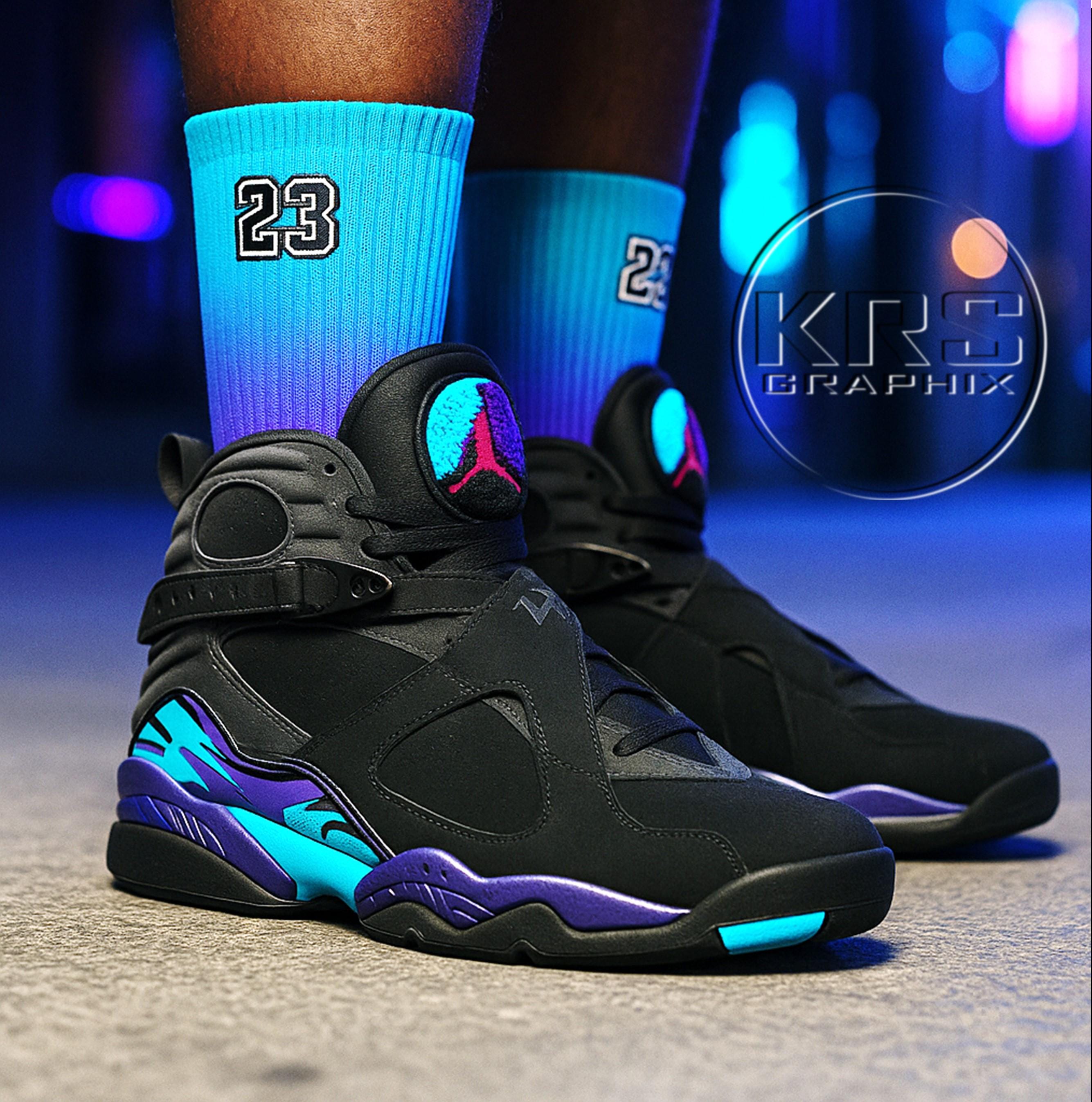 Aqua Jordan Socks