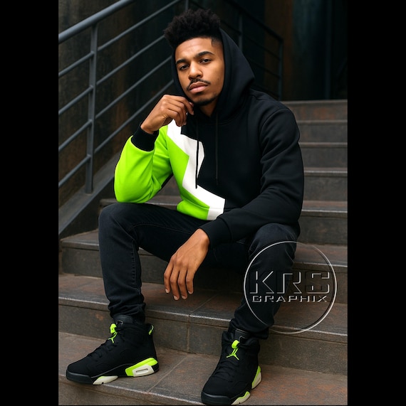 green and black jordan hoodie