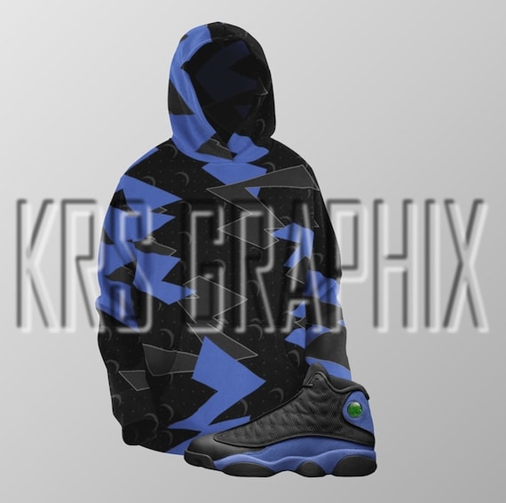 Hoodie Match Jordan 13 Hyper Blue Hyper Blue 13s Hoodie - Etsy Sweden