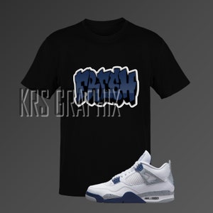 Midnight Navy Shirt | Midnight Navy 4 Shirt | Midnight Navy 4s Shirt | Jordan 4 Shirt Fresh | Midnight Navy Jordan 4