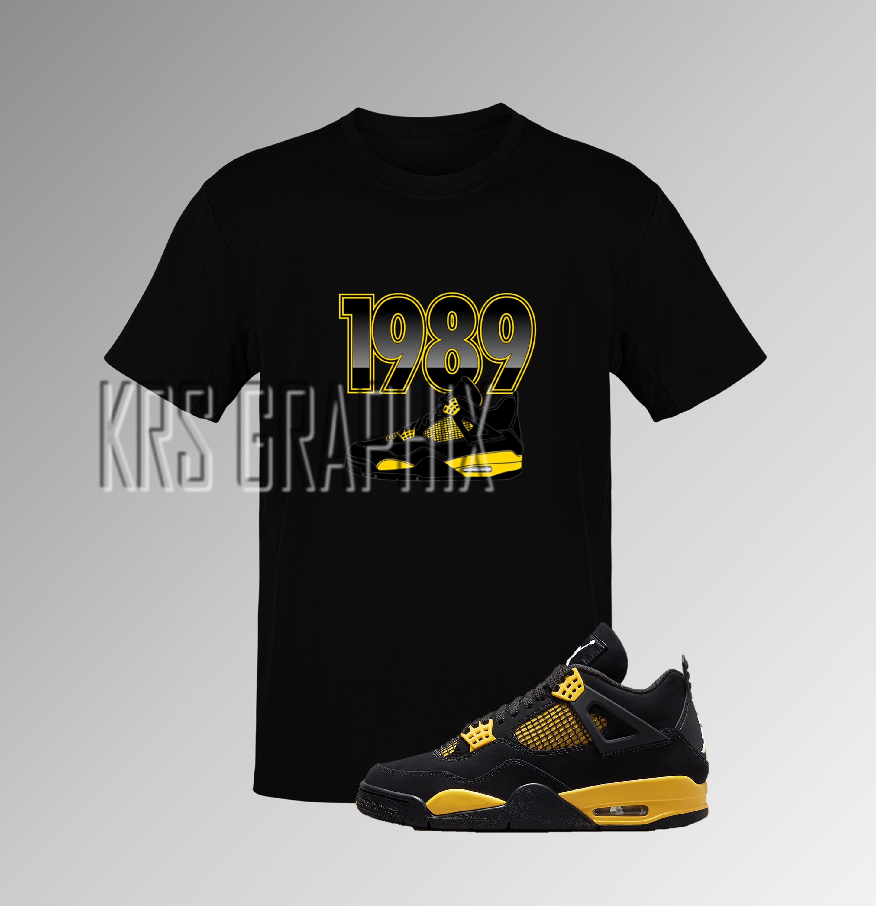 T-shirt assorti à Jordan 4 Thunder - '1989 Jordans'