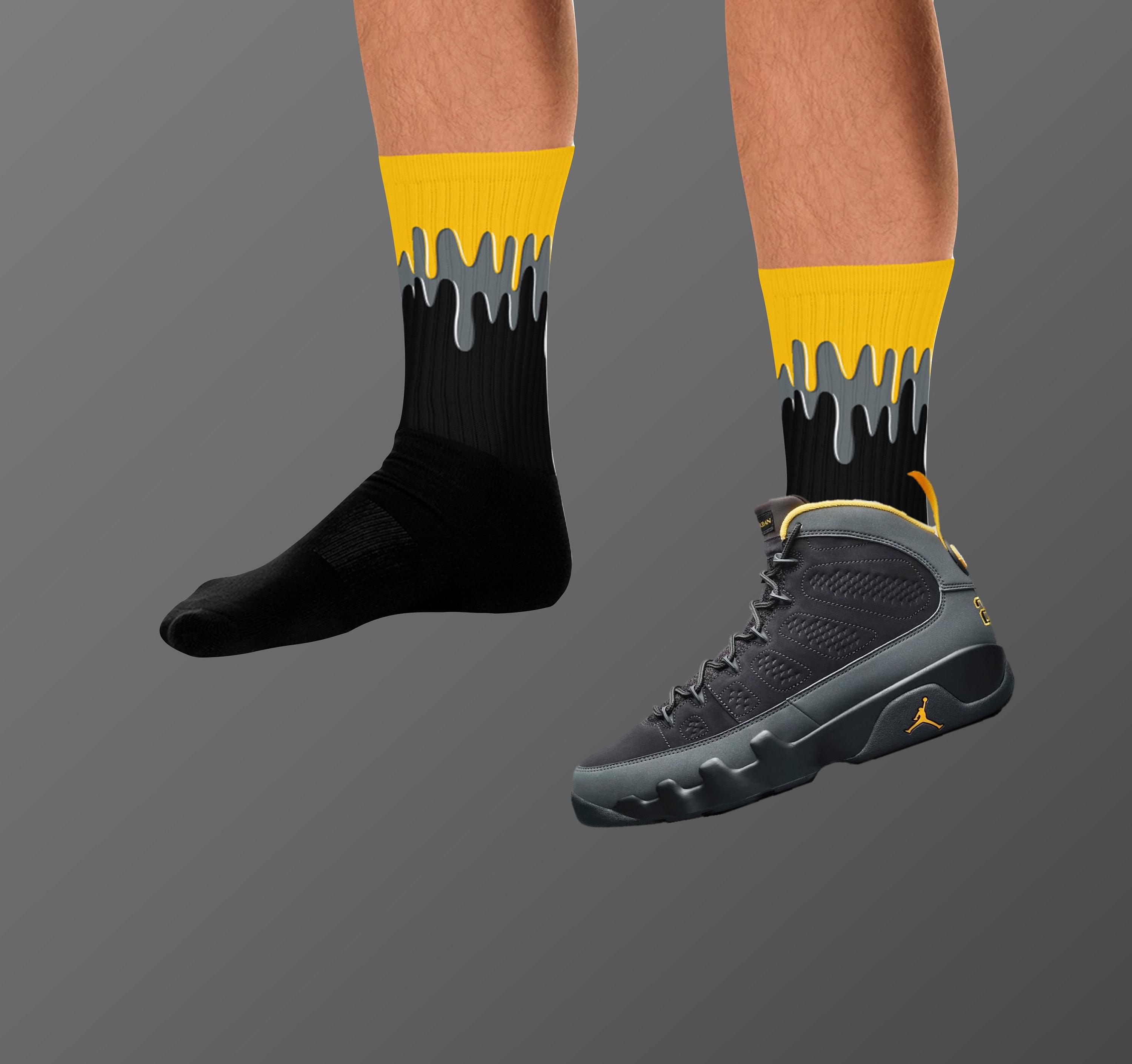 Socks Match Jordan University Gold University Gold 9s Socks