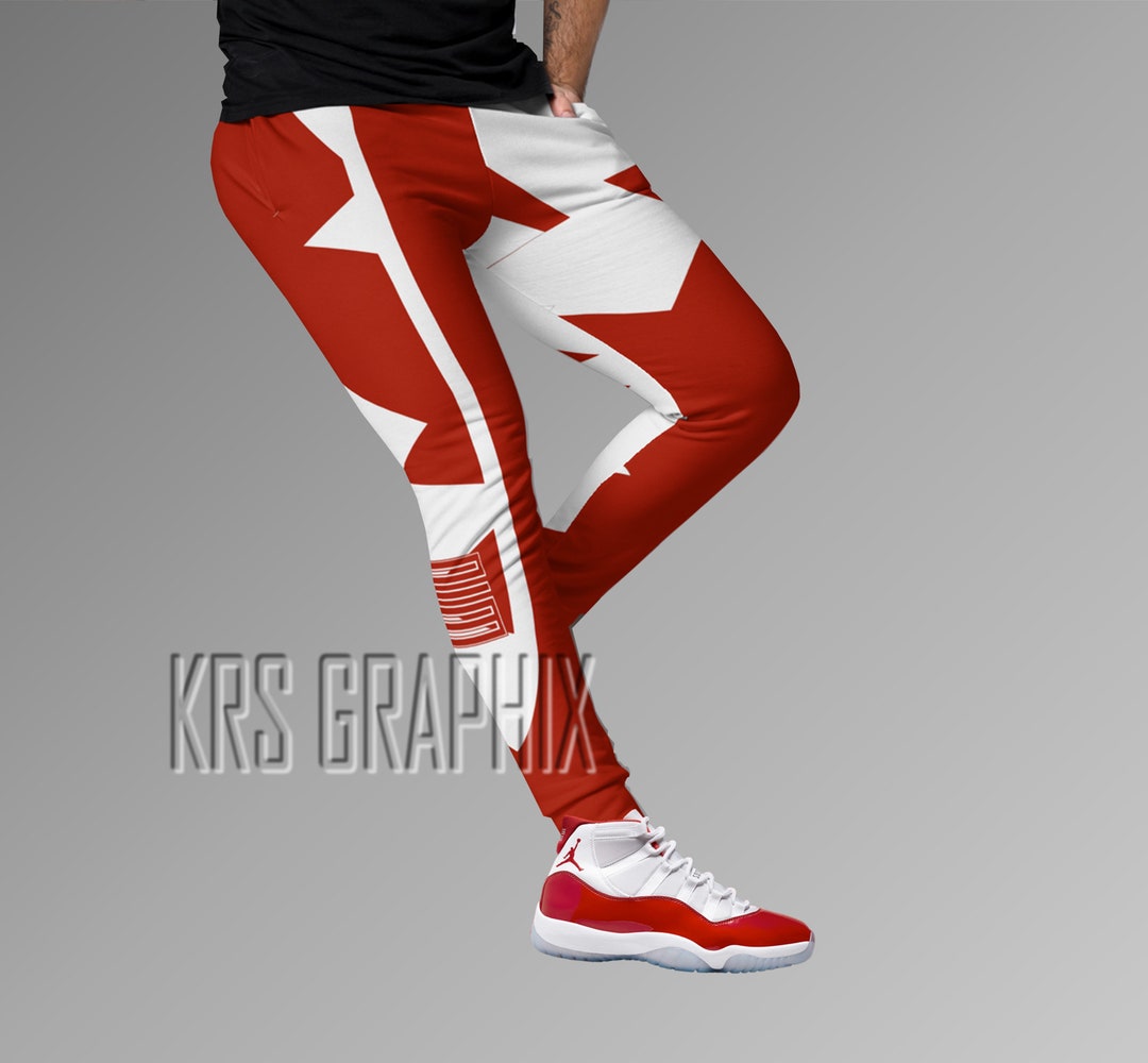 Cherry Pants Cherry 11 Pants Cherry 11s Pants Jordan 11 Pants Etsy