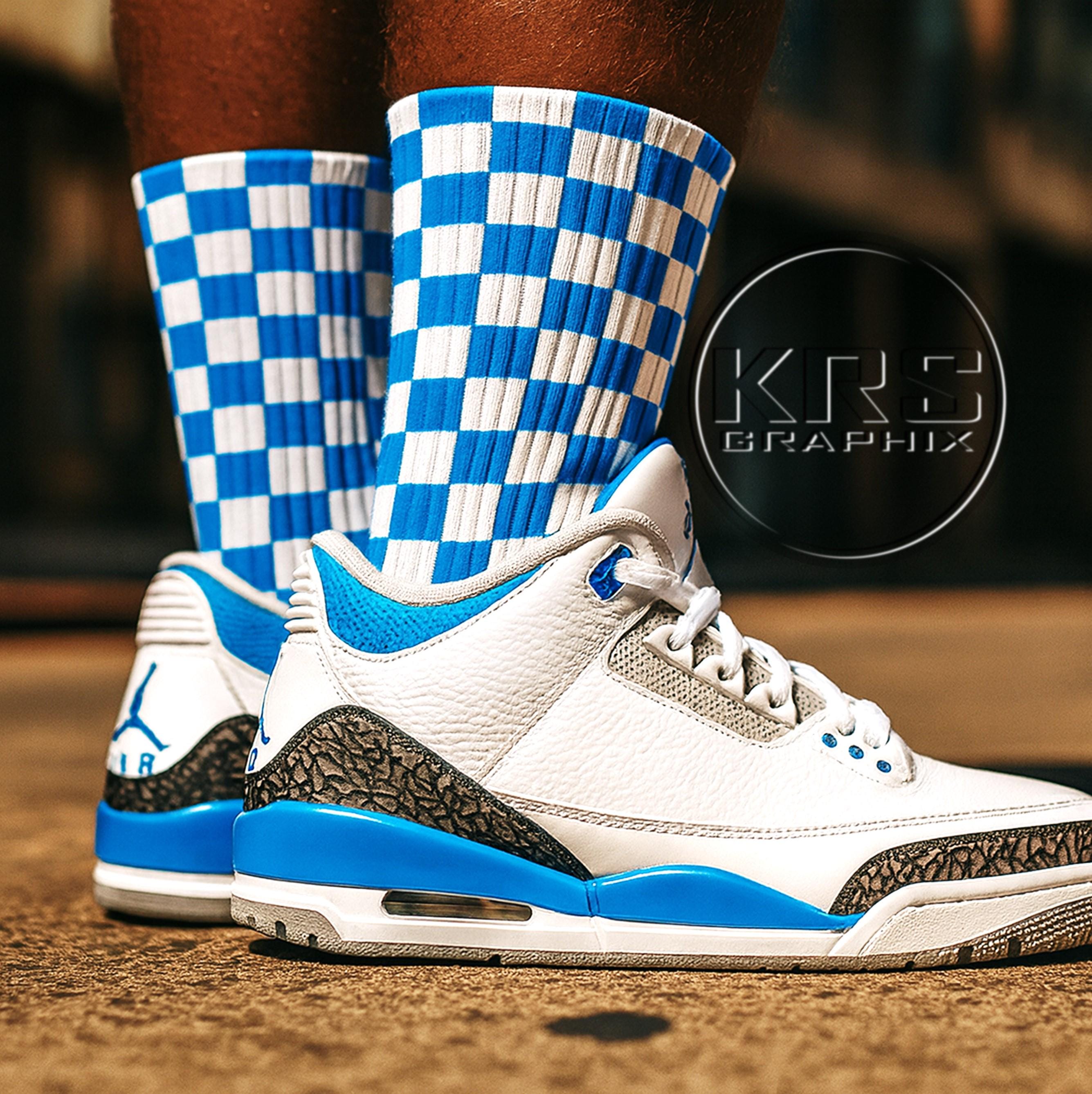 jordan 3 racer blue socks