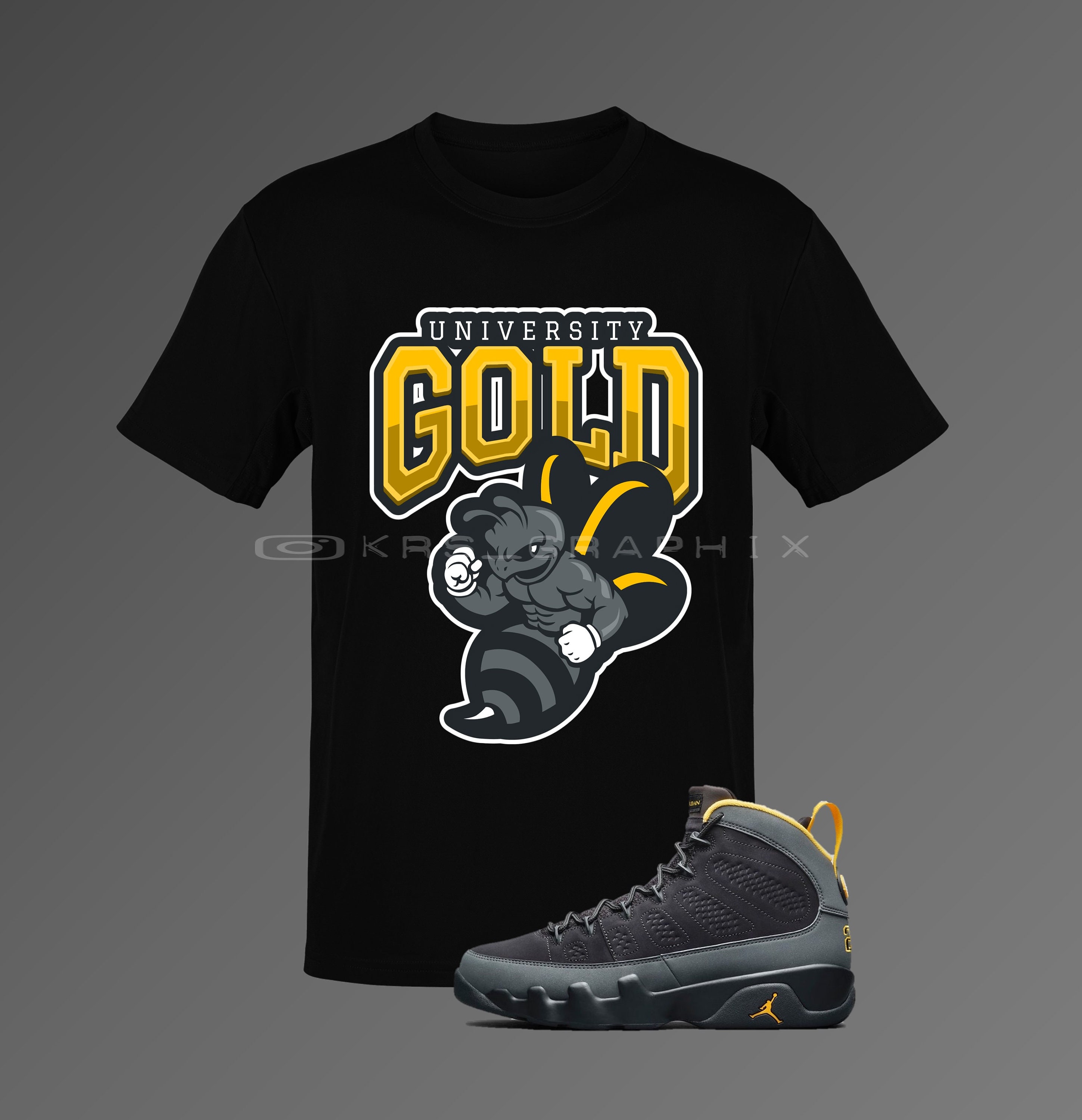 Jordan 9 University Gold, New Kicks Unisex Shirts