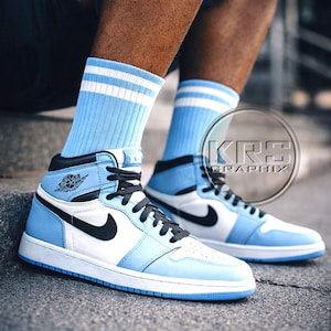 Socks Match Jordan 1 UNC - UNC 1s Socks