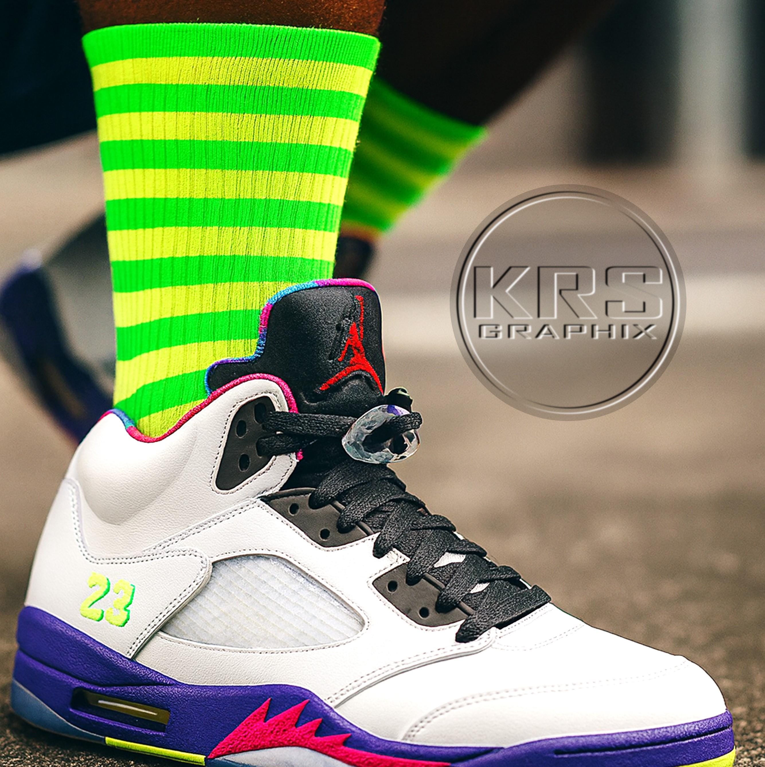 bel air 5s on feet