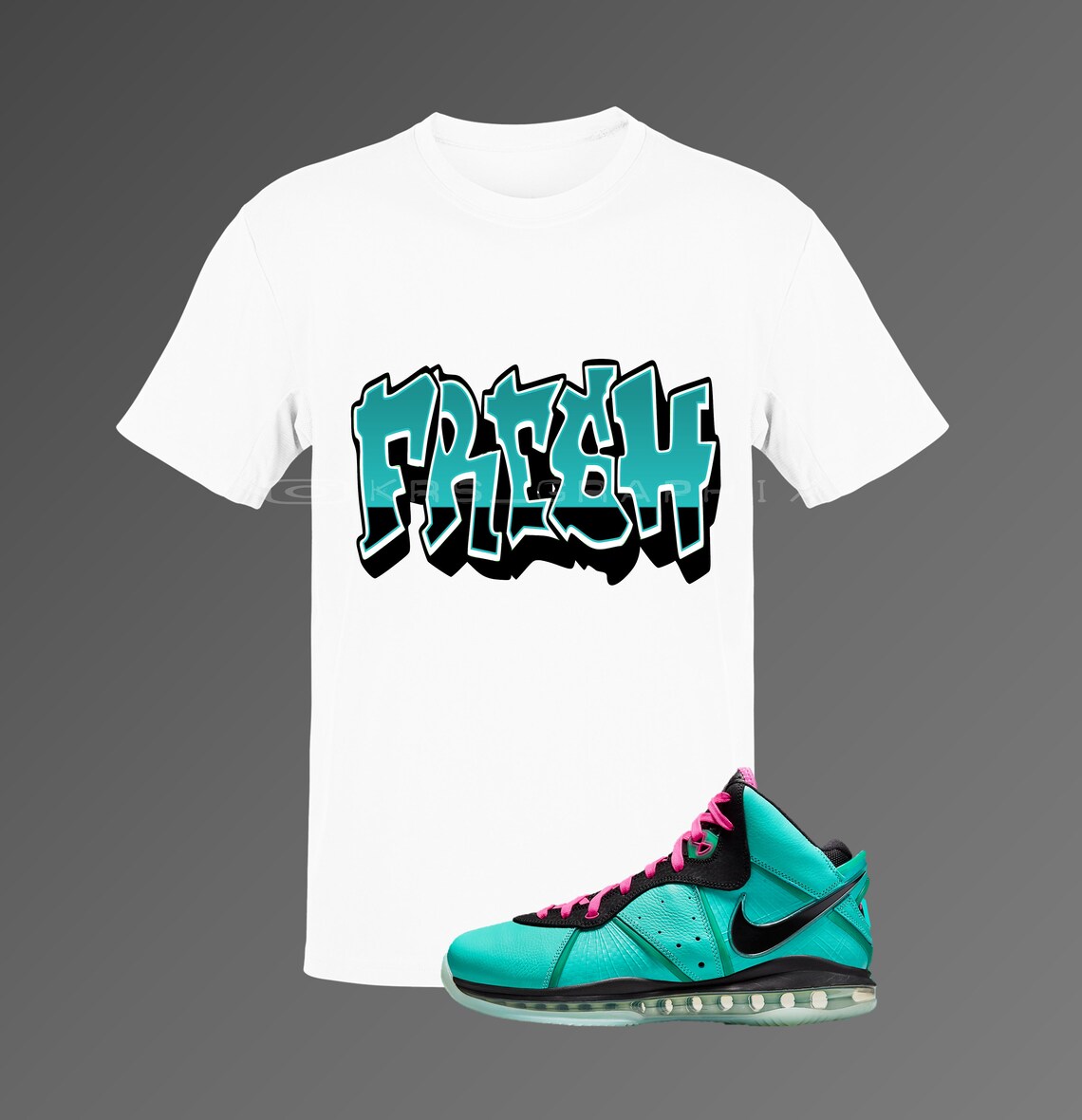 LeBron 8 Retro-inspiriertes 'South Beach' Shirt Fresh | Etsy