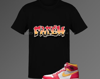 light fusion red jordan 1 shirt