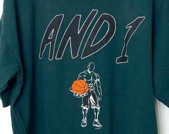 VTG And1 Mens 90s Trash Talk Score Basketball Long Sleeve - Etsy