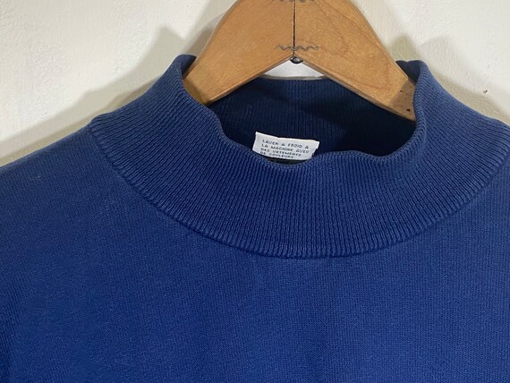 Vintage mock sweater navy blue women’s small Talb… - image 7