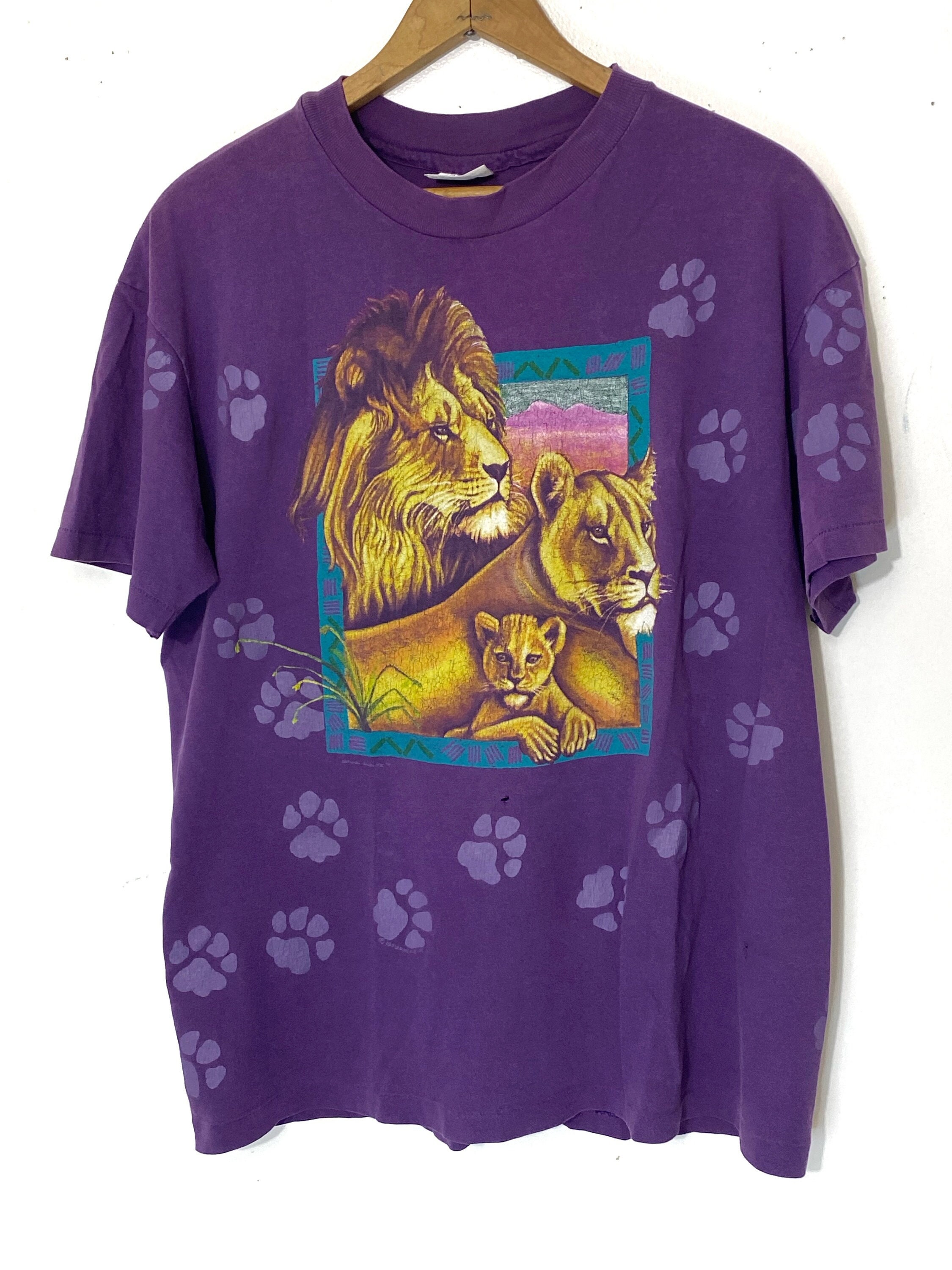 90s USA製 Lion Back 古い Tシャツ
