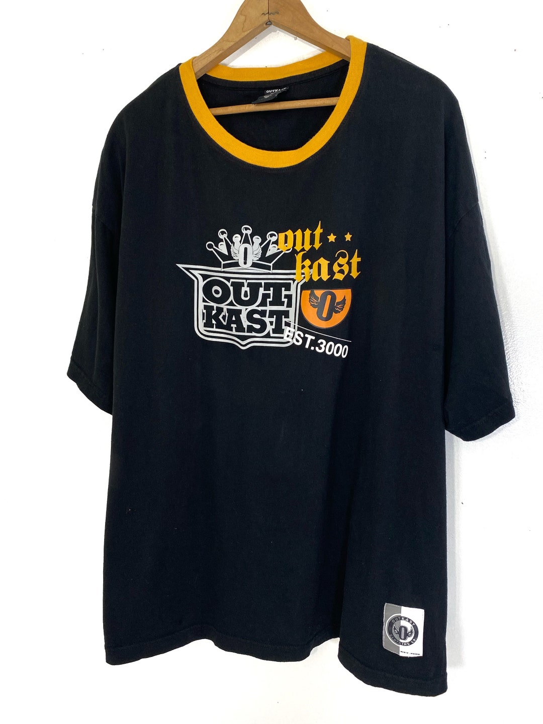 最新エルメス ラスト1枚新品海外限定OUTKAST ブラック XL Tシャツ ミュージシャン