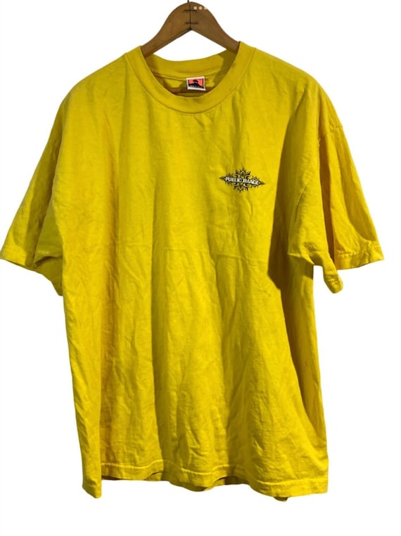 Vintage T-shirt Made in USA “Public Image” yellow… - image 2