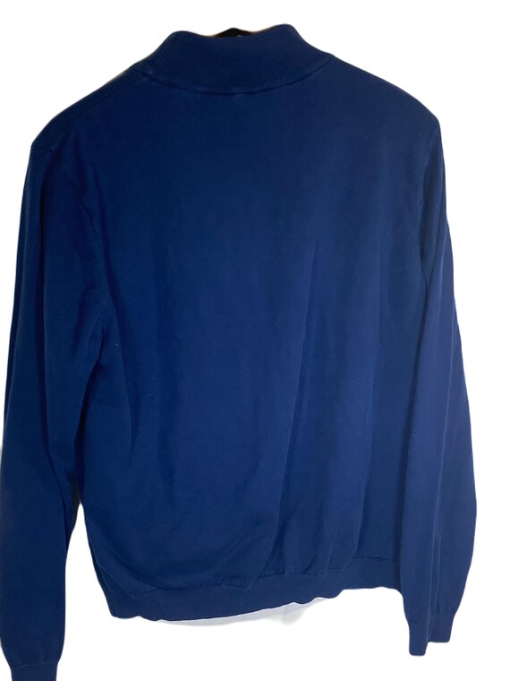 Vintage mock sweater navy blue women’s small Talb… - image 2