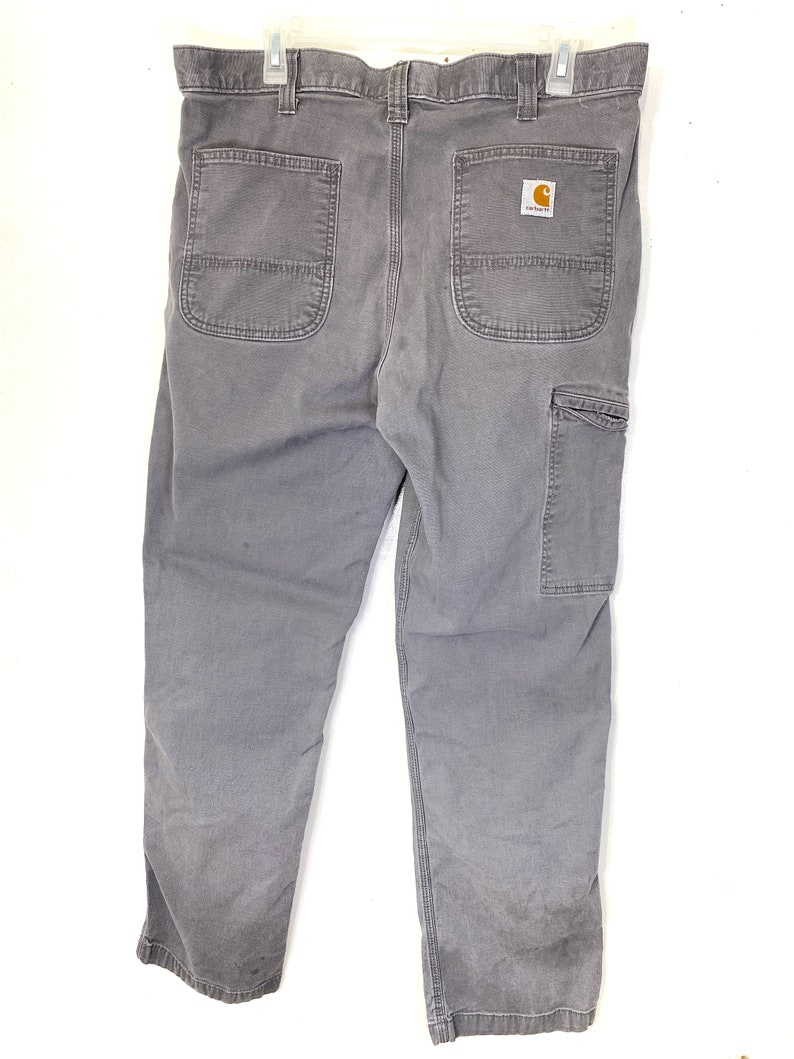 Vintage Carhartt Gray Carpenter Pants Size Mens 36x32 - Etsy