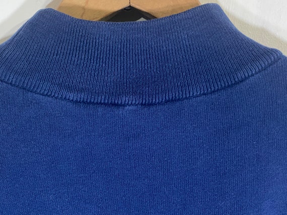 Vintage mock sweater navy blue women’s small Talb… - image 8
