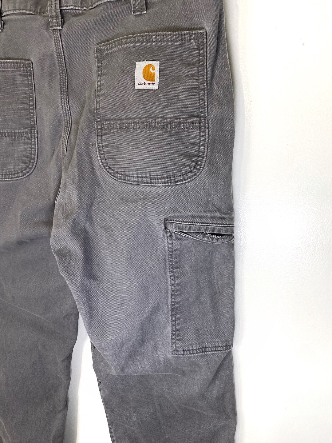 Vintage Carhartt Gray Carpenter Pants Size Mens 36x32 - Etsy