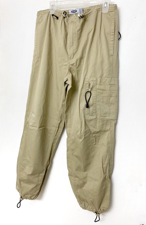 Drawcord Extreme Wide Leg Parachute Pants