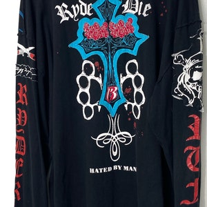 Vintage Very Rare 2000s Ruff Ryders Long Sleeve T-shirt Dmx All Over ...