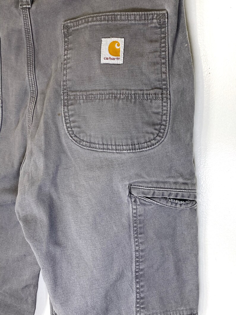 Vintage Carhartt Gray Carpenter Pants Size Mens 36x32 - Etsy