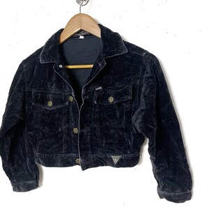 ジャケット・アウター archive 90s guess crop tracker jacket Vintage 80s BKB GUESS Tracksuit jacker XL Color Block Crazy