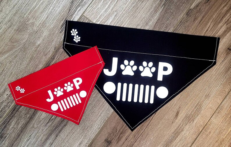 Jeep Grill Dog Bandana/ Jeep Dog Bandana/ Over the Collar Etsy