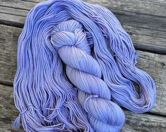 Sea Holly DK Hand-Dyed Superwash Merino Wool Yarn: Blue Purple, 4-Ply
