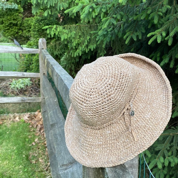 Kettle Brim Sun Hat, June Sun Hat, Garden Hat, Hiker’s Sun Hat, Fisherman’s Bucket Hat, packable/crushable travel sun hat, crochet sun hat