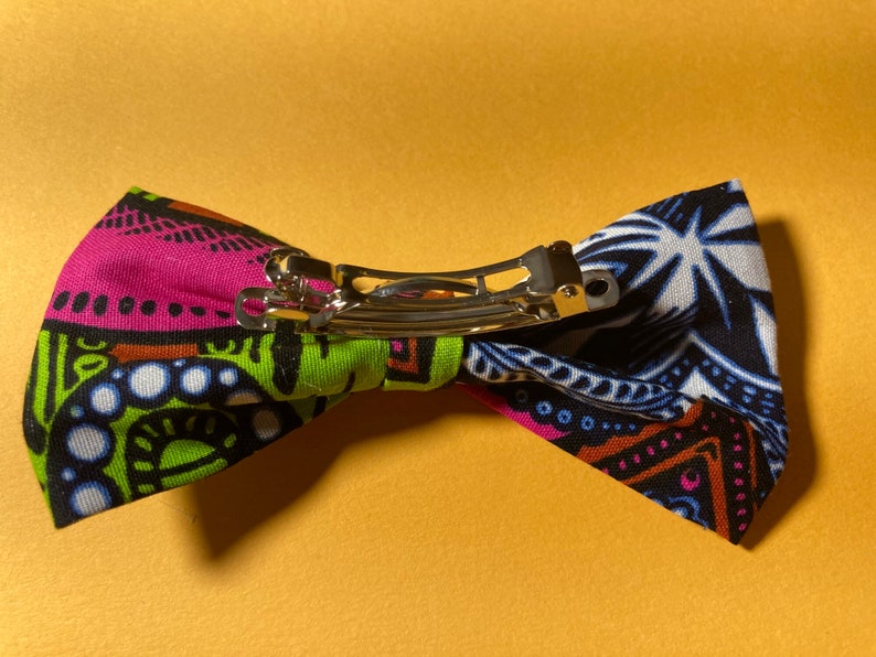 African fabric hair clip African hair accessory hair clip baby girl clip toddler girl clip Bow hair clip African hair clip