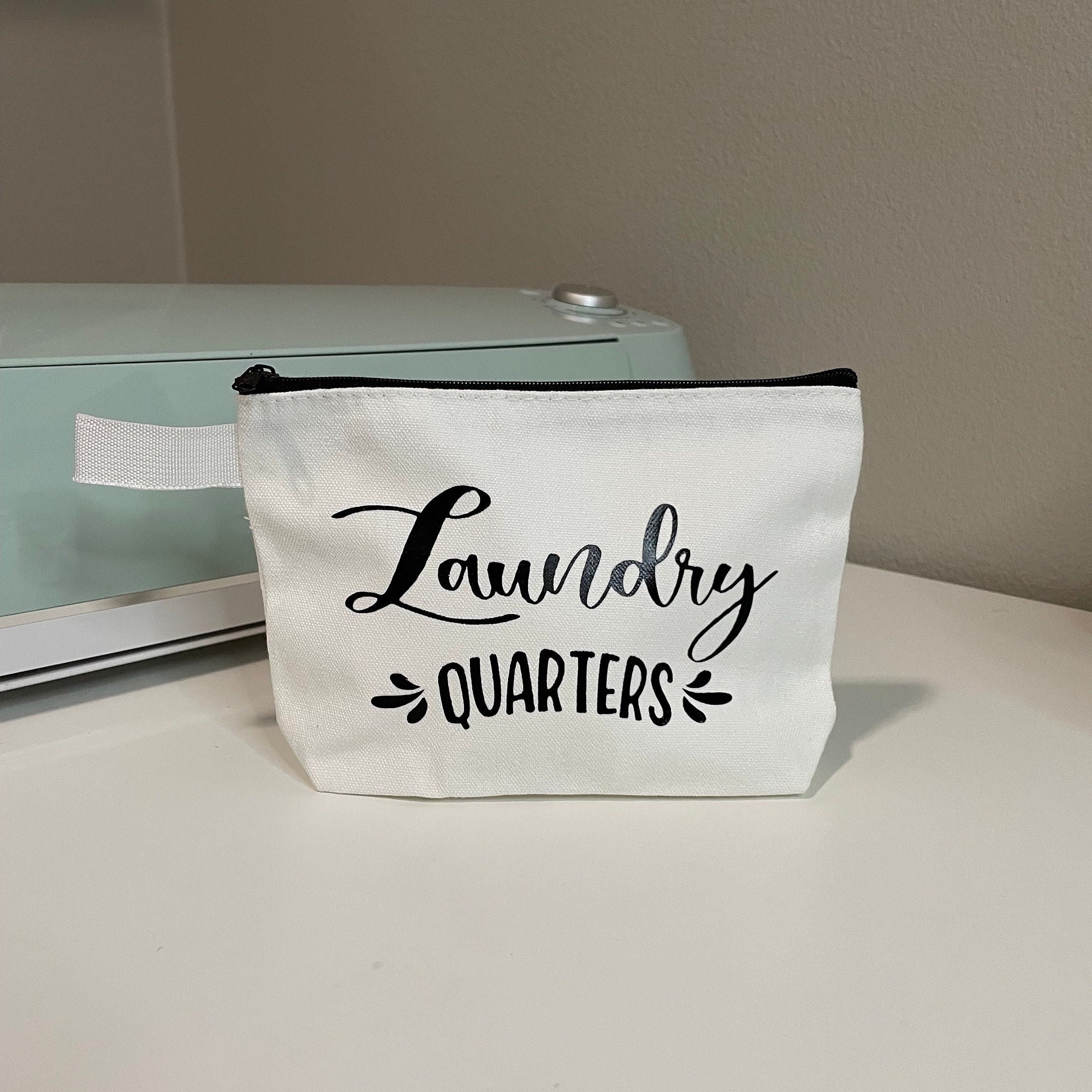 Laundry Quarters Bag, College Dorm Necessity, Laundry, Apartment Laundry,  Laundromat Coin Purse, Detergent, Coin Operated Laundry Machine 