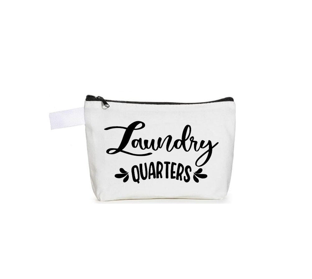 Laundry Quarters Bag, College Dorm Necessity, Laundry, Apartment Laundry,  Laundromat Coin Purse, Detergent, Coin Operated Laundry Machine 