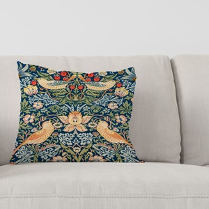 William Morris Pillow Cover, Vintage-inspired Throw Pillow Case, Decorative Cushion Cover, Victorian-inspired, Living Room, Home Decor