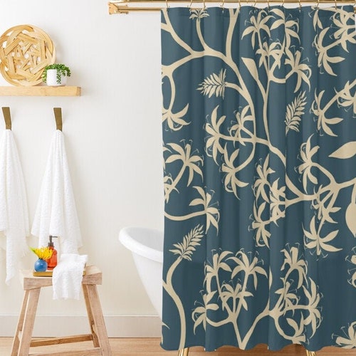 Minimalist Shower Curtain Abstract Eco-friendly Waterproof - Etsy
