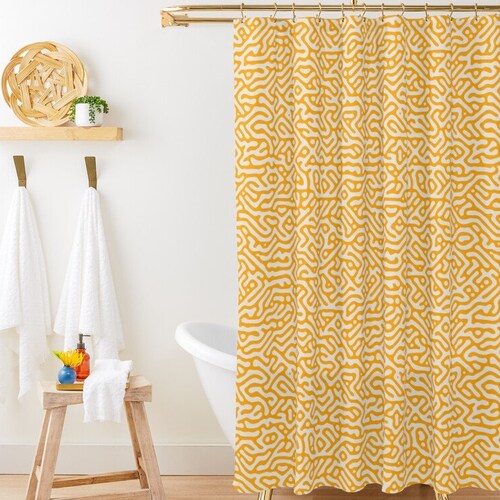 Boho Shower Curtain Botanical Curtain Eco-friendly Waterproof - Etsy