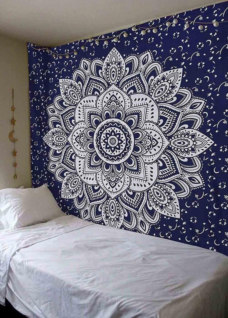 Mandala Wall Tapestry Handmade Mandala Wall Hanging Decor Etsy
