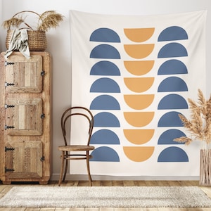 Scandinavian Mid-Century Tapestry, Abstract Patterns, Modern Wall Hanging, Cozy Wall Art, Mid-Century Decor, Minimalist Scandinavia Tapestry